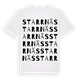 White t-shirt med Starrnäs ordlek t-shirt