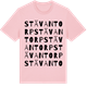 Pink Cotton t-shirt med Stävantorp ordlek t-shirt