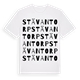 White t-shirt med Stävantorp ordlek t-shirt