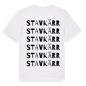 Stavkärr ordlek t-shirt – ekologisk bomull t-shirt från Pinshirt