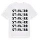 White t-shirt med Stavkärr ordlek t-shirt