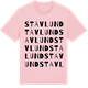 Pink Cotton t-shirt med Stavlund ordlek t-shirt