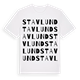 White t-shirt med Stavlund ordlek t-shirt