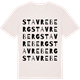 Vintage White t-shirt med Stavreberg ordlek t-shirt