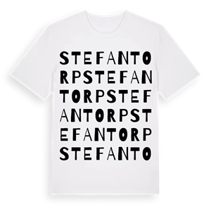 Stefantorp ordlek t-shirt – ekologisk bomull t-shirt från Pinshirt