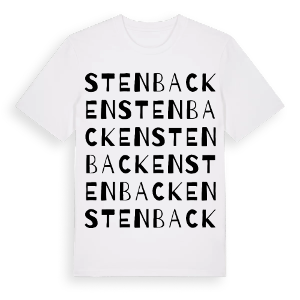 Stenbacken ordlek t-shirt – ekologisk bomull t-shirt från Pinshirt