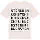 Vintage White t-shirt med Stenbrinken ordlek t-shirt