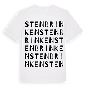 Stenbrinken ordlek t-shirt – ekologisk bomull t-shirt från Pinshirt