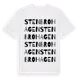 White t-shirt med Stenbrohagen ordlek t-shirt