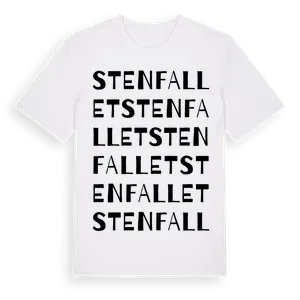 Stenfallet ordlek t-shirt – ekologisk bomull t-shirt från Pinshirt