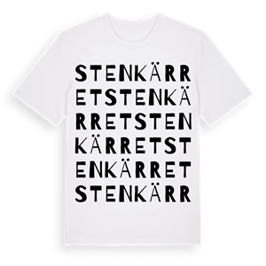 Stenkärret ordlek t-shirt – ekologisk bomull t-shirt från Pinshirt