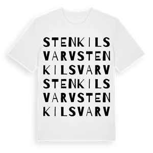 Stenkilsvarv ordlek t-shirt – ekologisk bomull t-shirt från Pinshirt