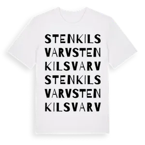 Stenkilsvarv ordlek t-shirt – ekologisk bomull t-shirt från Pinshirt