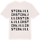 Vintage White t-shirt med Stenkullen ordlek t-shirt