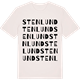 Vintage White t-shirt med Stenlund ordlek t-shirt