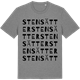 Mid Heather Gray t-shirt med Stensätter ordlek t-shirt