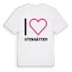 Jag älskar Stensätter t-shirt stort tryck