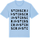 Blue Soul t-shirt med Stenserum ordlek t-shirt