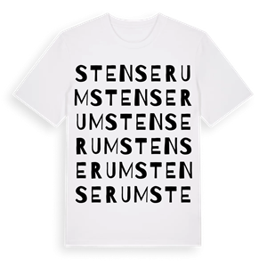 Stenserum ordlek t-shirt – ekologisk bomull t-shirt från Pinshirt