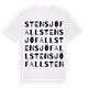 Stensjöfall ordlek t-shirt