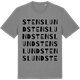 Mid Heather Gray t-shirt med Stenslund ordlek t-shirt