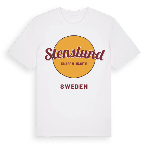 Stenslund cirkel t-shirt – ekologisk bomull t-shirt från Pinshirt