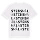 White t-shirt med Stensmåla ordlek t-shirt