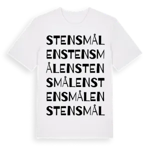 Stensmålen ordlek t-shirt – ekologisk bomull t-shirt från Pinshirt