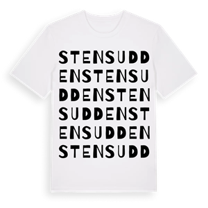 Stensudden ordlek t-shirt – ekologisk bomull t-shirt från Pinshirt