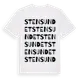 White t-shirt med Stensundet ordlek t-shirt