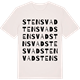 Vintage White t-shirt med Stensvad ordlek t-shirt
