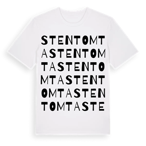 Stentomta ordlek t-shirt – ekologisk bomull t-shirt från Pinshirt