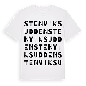 Stenviksudden ordlek t-shirt – ekologisk bomull t-shirt från Pinshirt