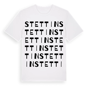 Stettin ordlek t-shirt – ekologisk bomull t-shirt från Pinshirt
