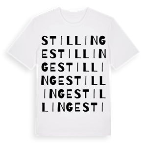 Stillinge ordlek t-shirt – ekologisk bomull t-shirt från Pinshirt