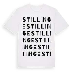 Stillinge ordlek t-shirt – ekologisk bomull t-shirt från Pinshirt