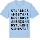 Blue Soul t-shirt med Stjärnesand ordlek t-shirt