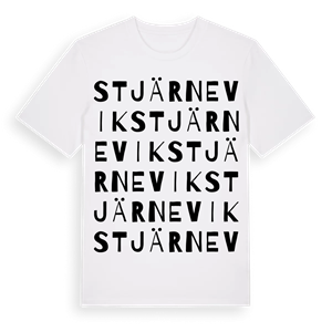 Stjärnevik ordlek t-shirt – ekologisk bomull t-shirt från PinShirt