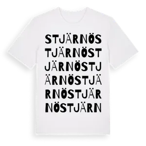 Stjärnö ordlek t-shirt – ekologisk bomull t-shirt från Pinshirt