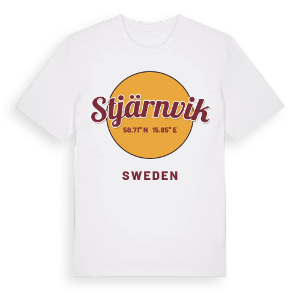Stjärnvik cirkel t-shirt – ekologisk bomull t-shirt från Pinshirt