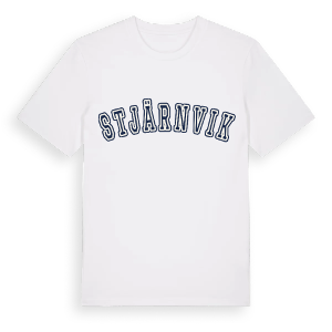 Stjärnvik college t-shirt – ekologisk bomull t-shirt från Pinshirt