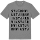 Mid Heather Gray t-shirt med Stjärnvik ordlek t-shirt