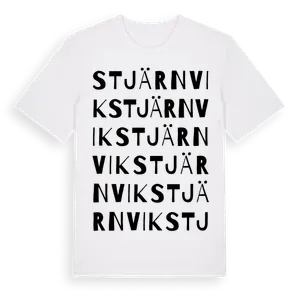 Stjärnvik ordlek t-shirt – ekologisk bomull t-shirt från Pinshirt