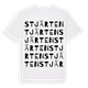 White t-shirt med Stjärten ordlek t-shirt
