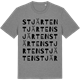 Mid Heather Gray t-shirt med Stjärten ordlek t-shirt