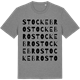 Mid Heather Gray t-shirt med Stockebro ordlek t-shirt