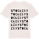 Vintage White t-shirt med Stockeby ordlek t-shirt