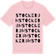 Pink Cotton t-shirt med Stockerum ordlek t-shirt