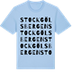Blue Soul t-shirt med Stockgölsbergen ordlek t-shirt