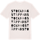Vintage White t-shirt med Stockhagstäppan ordlek t-shirt
